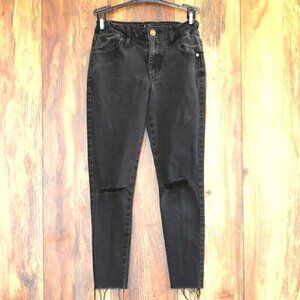Art Class Girl's Jeans Size 12 Adjustable Waist Black